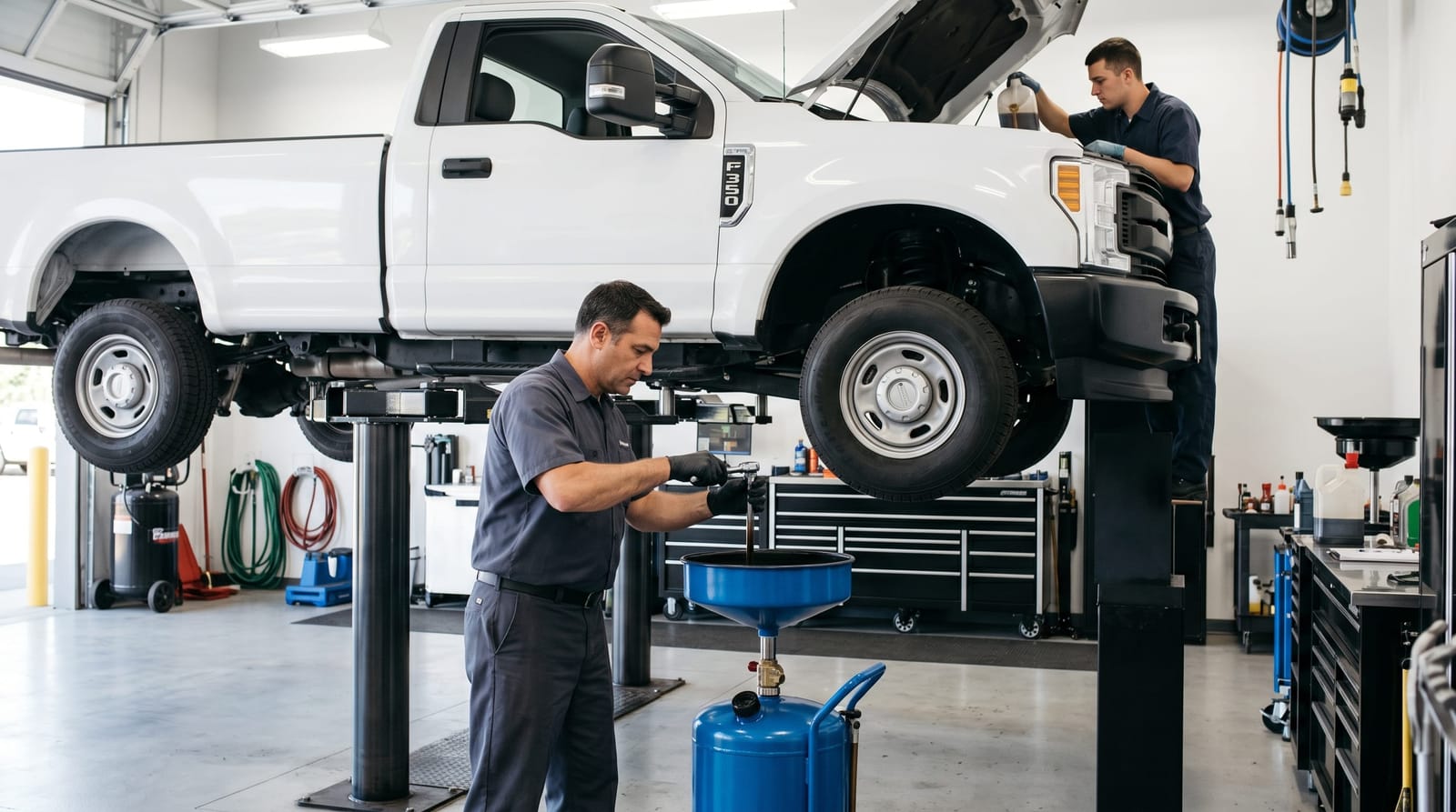 How Often Should You Change the Oil in a Work Truck?
